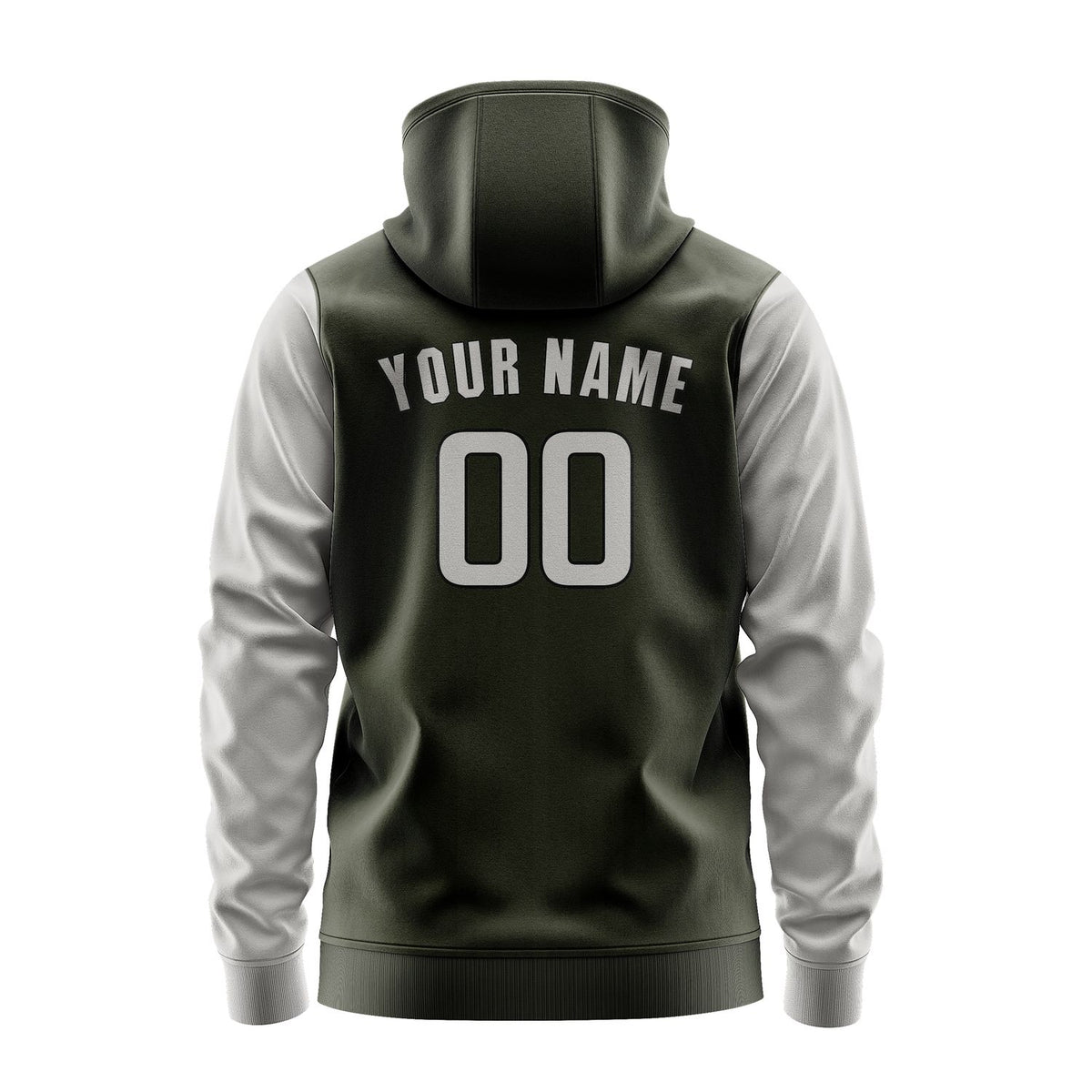 Custom Olive Gray Hoodie 0202040402B31704