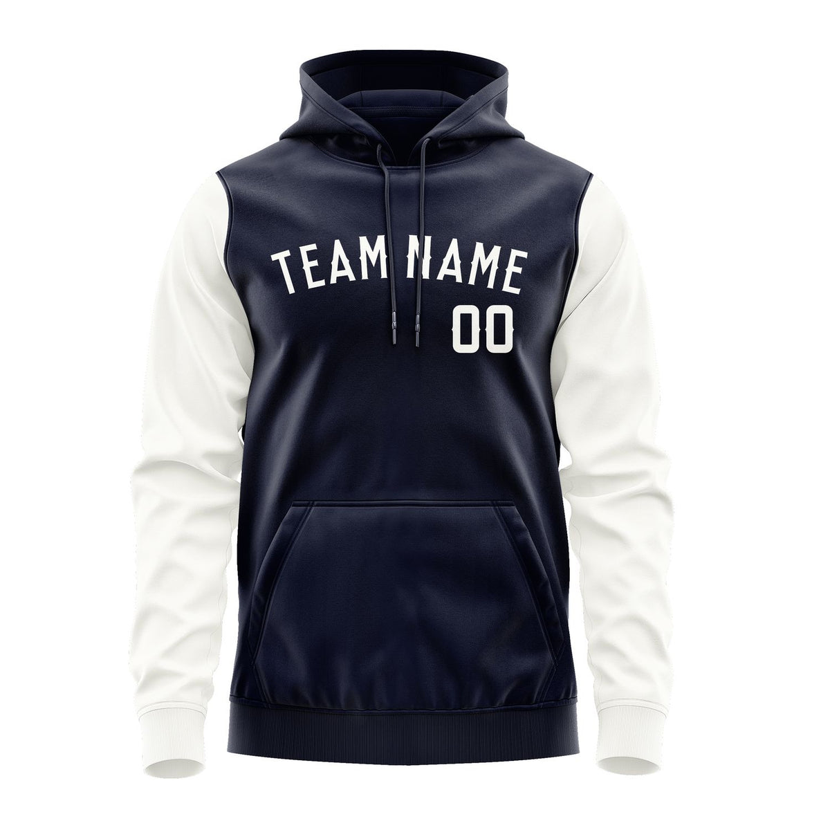 Custom Navy White Hoodie 1111181811B31818