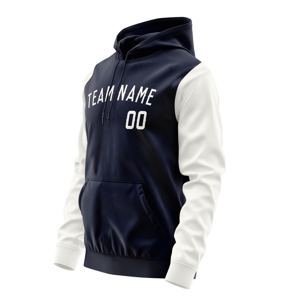 Custom Navy White Hoodie 1111181811B31818