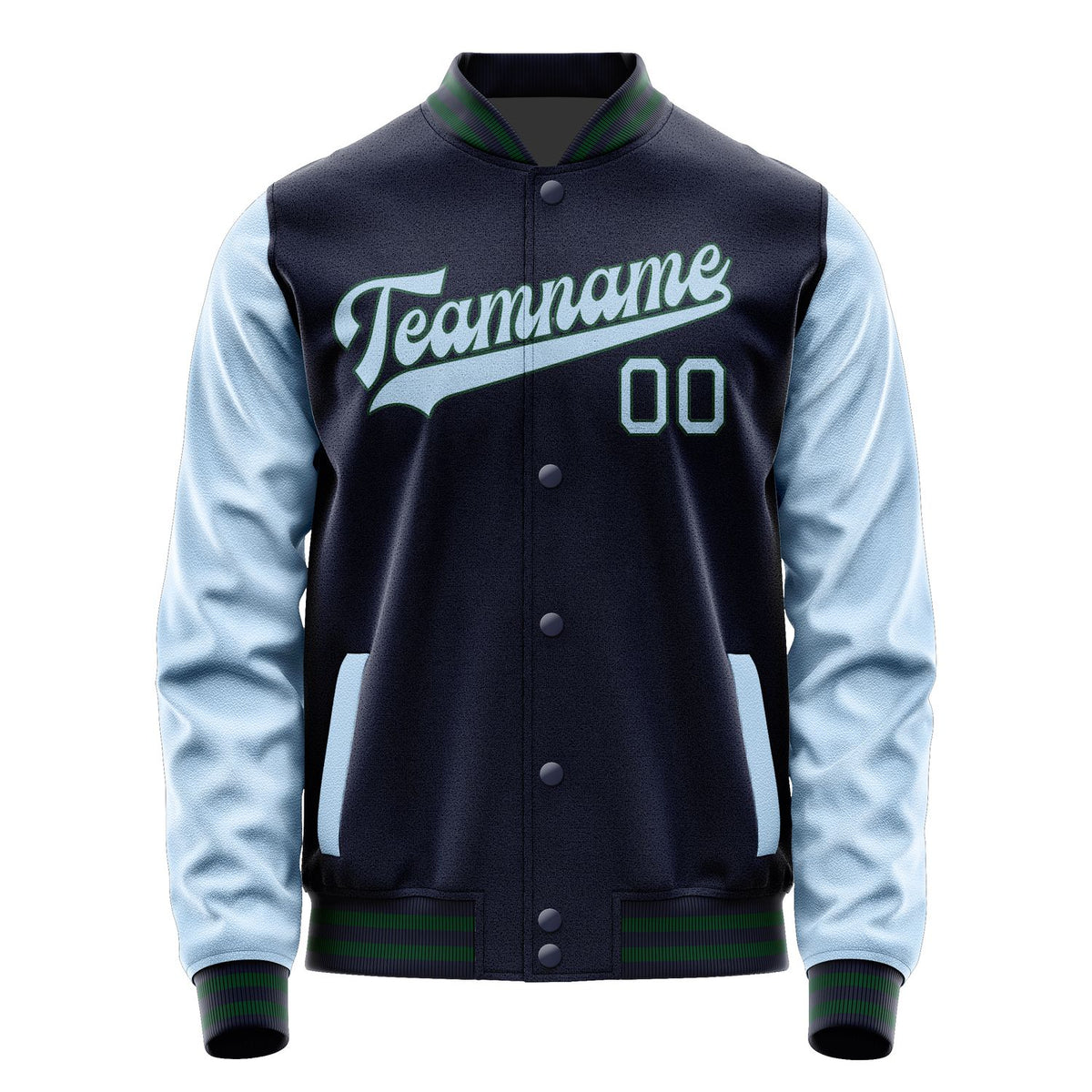 Custom Navy Light Blue Jacket JA1111081105B30508