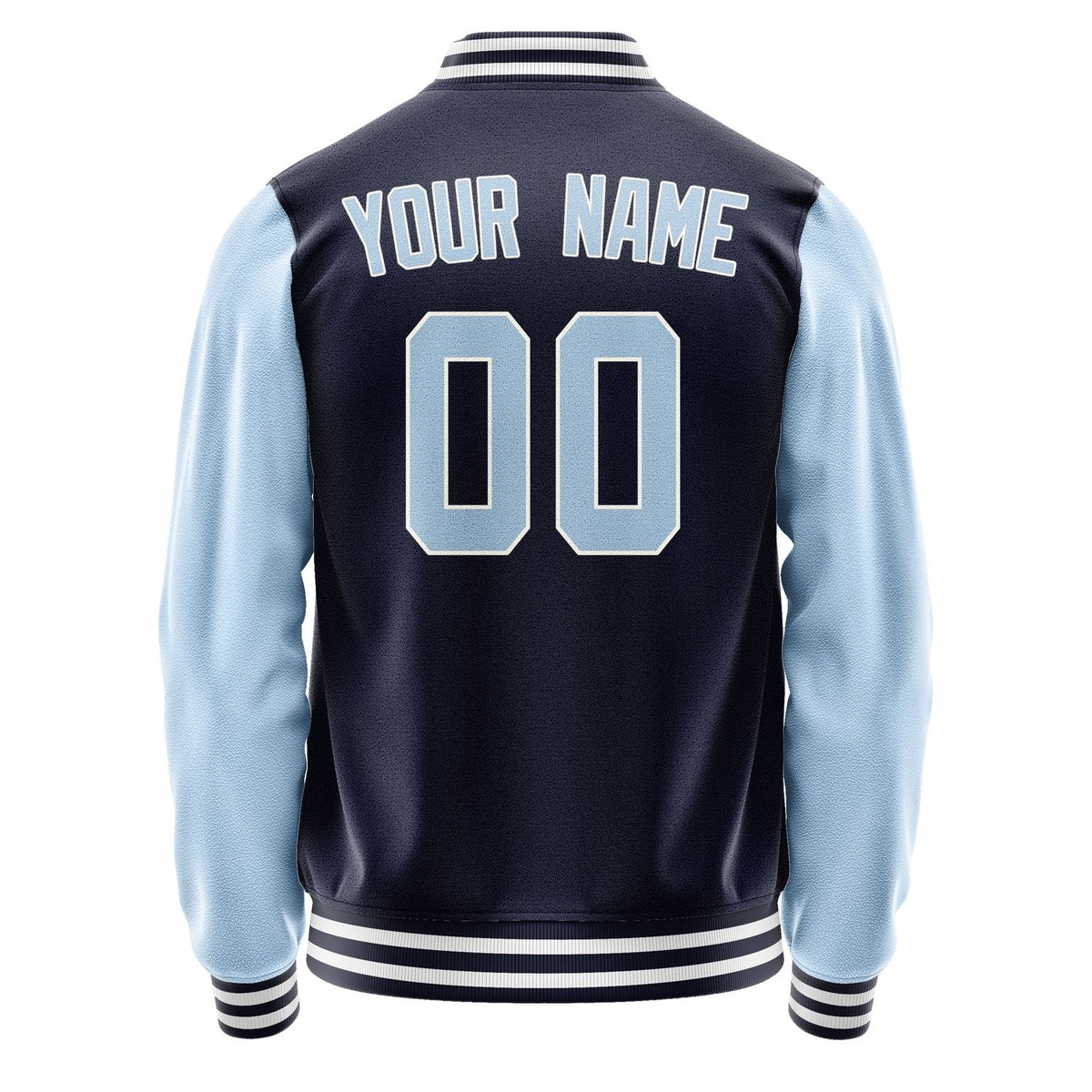 Custom Navy Light Blue Jacket JA1111081118B31808