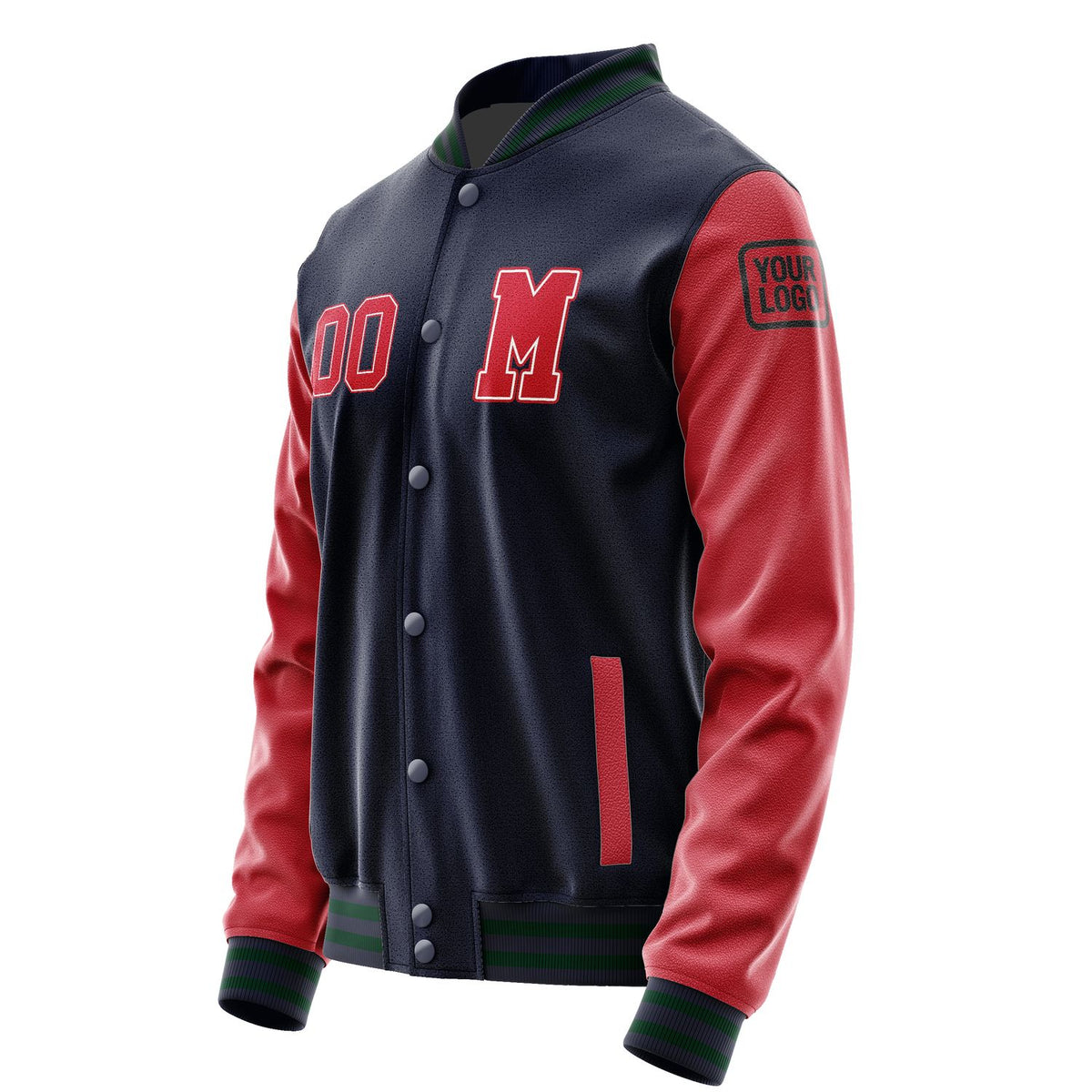 Custom Navy Red Jacket Jb1111141105141817